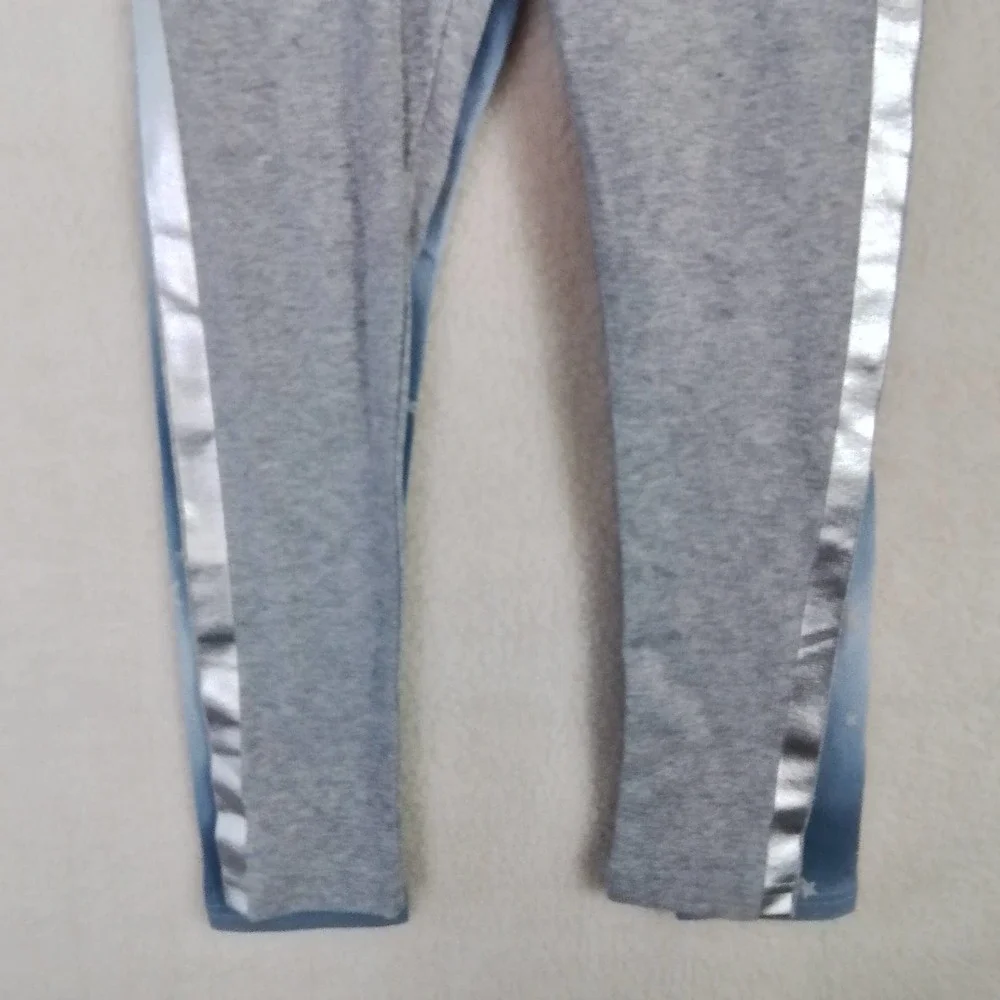 Carter's Kid Set of 2 Leggings Girl's Size 10, Blue w Stars, Grey w Racer Stripe